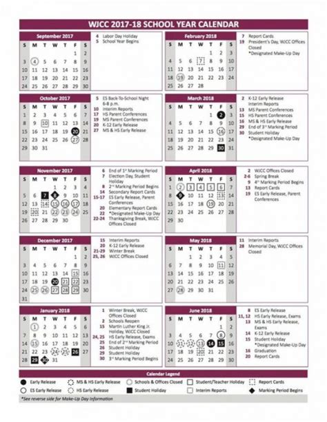 Wjcc Calendar